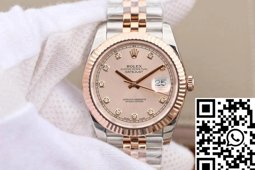EW Factory Rolex M126331-0008 Dial Gold Sundust Datejust Rose 0211